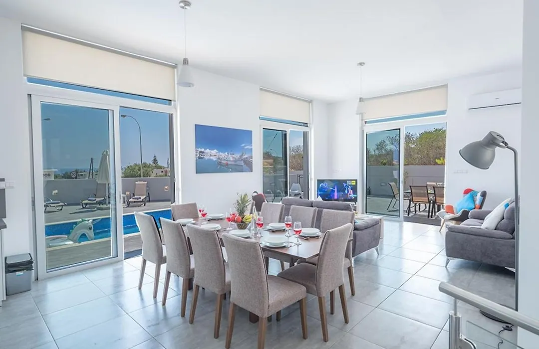 Villa Protaras Miramar, Luxury And New 5Bdr Protaras Villa With Pool-1