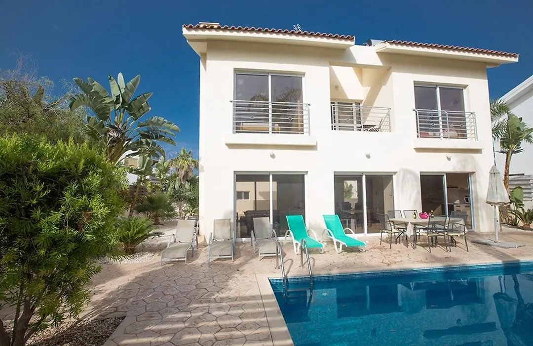 Villa Dafnis Sunshine - Modern 3 Bedroom Central Protaras Villa With Pool-1